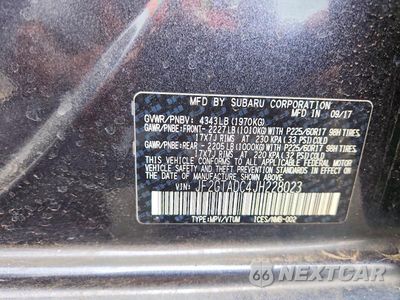 Zdjęcie 13 z 13 samochodu: 2018 SUBARU CROSSTREK PREMIUM VIN:JF2GTADC4JH228023 - miniatura