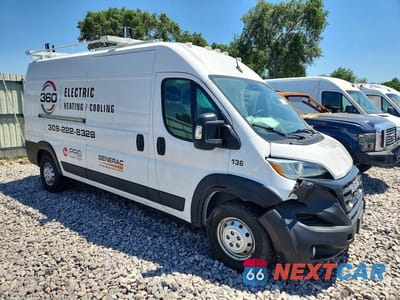 Czwarte zdjęcie samochodu z boku: 2023 RAM PROMASTER 2500 2500 HIGH VIN:3C6LRVDG9PE511030 - miniatura