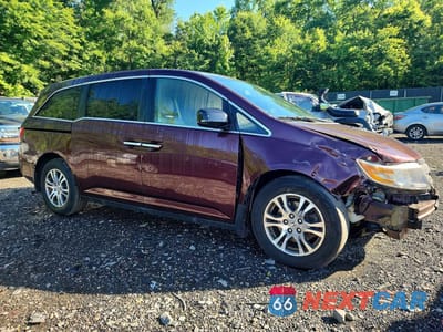 Czwarte zdjęcie samochodu z boku: 2012 HONDA ODYSSEY EXL VIN:5FNRL5H65CB041802 - miniatura