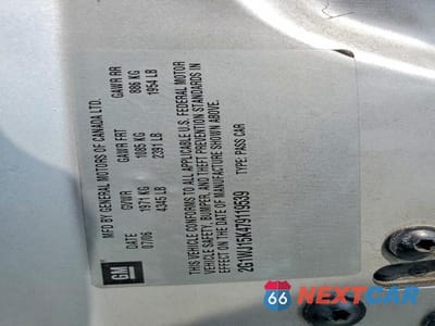 Zdjęcie 12 z 12 samochodu: 2007 CHEVROLET MONTE CARLO LS VIN:2G1WJ15K479119539 - miniatura