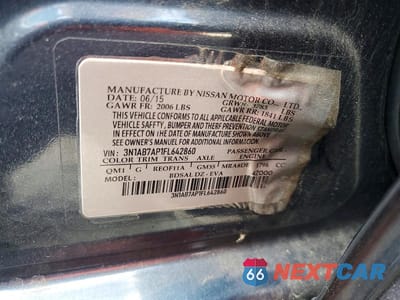 Zdjęcie 12 z 12 samochodu: 2015 NISSAN SENTRA SV VIN:3N1AB7AP1FL642860 - miniatura