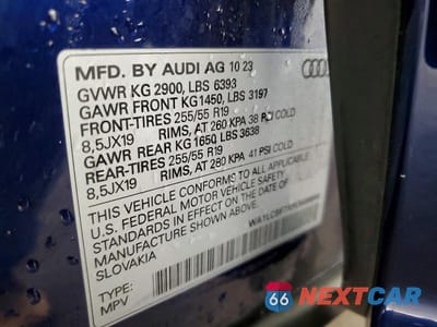 Zdjęcie 13 z 13 samochodu: 2024 AUDI Q7 PREMIUM PLUS VIN:WA1LCBF7XRD006666 - miniatura
