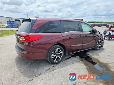 Trzecie zdjęcie samochodu z tyłu: 2019 HONDA ODYSSEY ELITE VIN:5FNRL6H97KB059975 - miniatura