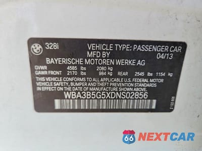 Zdjęcie 12 z 12 samochodu: 2013 BMW 328 XI SULEV VIN:WBA3B5G5XDNS02856 - miniatura