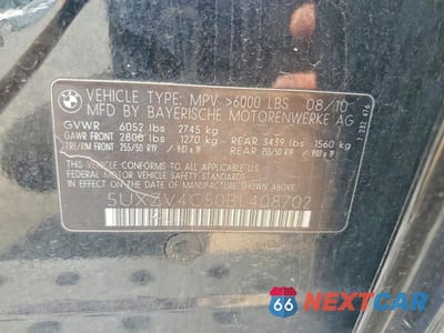 Zdjęcie 13 z 13 samochodu: 2011 BMW X5 XDRIVE35I VIN:5UXZV4C50BL408702 - miniatura