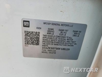 Zdjęcie 12 z 12 samochodu: 2024 CHEVROLET MALIBU PREMIER VIN:1G1ZE5ST5RF189129 - miniatura