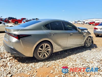 Trzecie zdjęcie samochodu z tyłu: 2021 LEXUS IS 300 VIN:JTHCA1D26M5111672 - miniatura