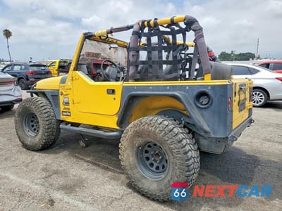 Drugie zdjęcie samochodu z przodu: 2000 JEEP WRANGLER / TJ SPORT VIN:1J4FA49S0YP738560 - miniatura