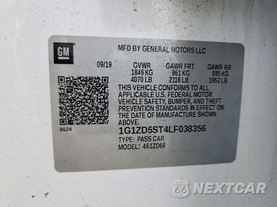 Zdjęcie 12 z 12 samochodu: 2020 CHEVROLET MALIBU LT VIN:1G1ZD5ST4LF038356 - miniatura
