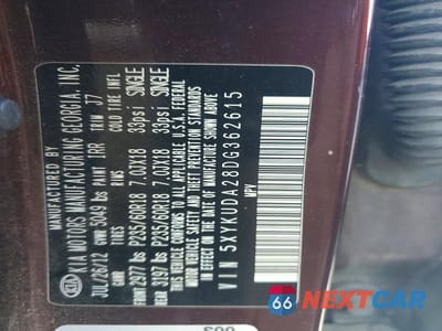 Zdjęcie 13 z 13 samochodu: 2013 KIA SORENTO EX VIN:5XYKUDA28DG362615 - miniatura