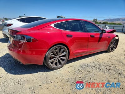 Trzecie zdjęcie samochodu z tyłu: 2017 TESLA MODEL S VIN:5YJSA1E42HF185351 - miniatura