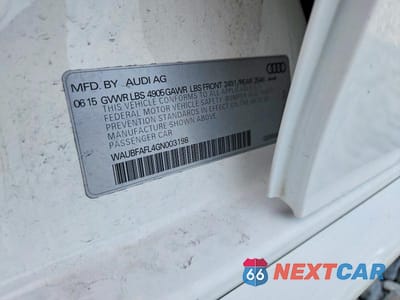 Zdjęcie 13 z 13 samochodu: 2016 AUDI A4 PREMIUM S-LINE VIN:WAUBFAFL4GN003198 - miniatura