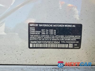 Zdjęcie 13 z 13 samochodu: 2023 BMW 330E VIN:3MW39FF05P8D23664 - miniatura
