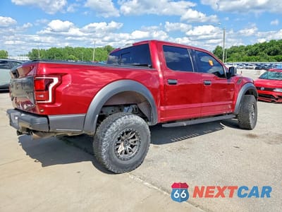 Trzecie zdjęcie samochodu z tyłu: 2018 FORD F150 RAPTOR VIN:1FTFW1RGXJFB85431 - miniatura