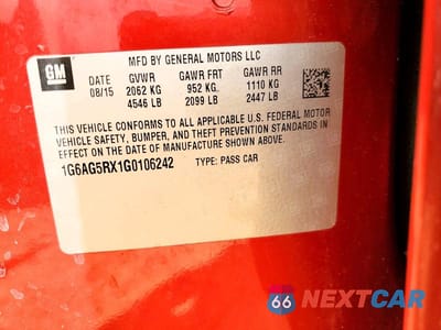 Zdjęcie 13 z 13 samochodu: 2016 CADILLAC ATS VIN:1G6AG5RX1G0106242 - miniatura