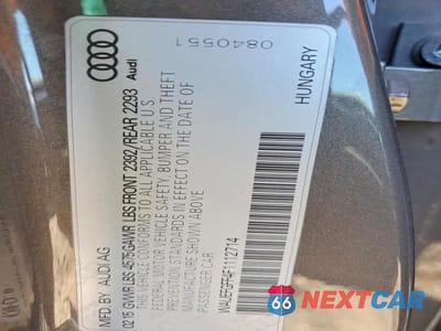 Zdjęcie 12 z 12 samochodu: 2015 AUDI A3 PREMIUM PLUS VIN:WAUEFGFF4F1112714 - miniatura