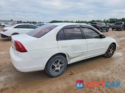 Trzecie zdjęcie samochodu z tyłu: 2002 HONDA CIVIC LX VIN:2HGES16562H570223 - miniatura