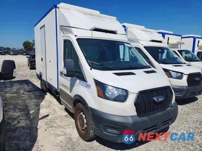 Czwarte zdjęcie samochodu z boku: 2022 FORD TRANSIT DELIVERY TRUCK VIN:1FDBW5Z86NKA20192 - miniatura
