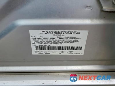 Zdjęcie 12 z 12 samochodu: 2011 MAZDA 6 I VIN:1YVHZ8CHXB5M10541 - miniatura