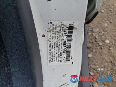 Zdjęcie 13 z 13 samochodu: 2004 HONDA CR-V VIN:JHLRD78894C036355 - miniatura