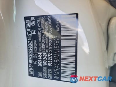 Zdjęcie 12 z 12 samochodu: 2021 MERCEDES-BENZ CLA 250 VIN:W1K5J4GB6MN157693 - miniatura