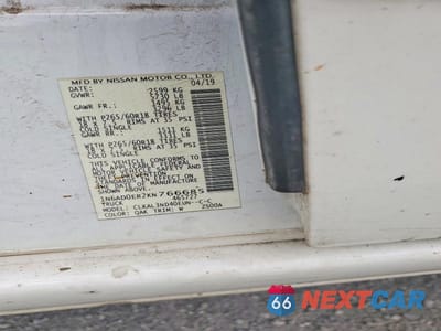 Zdjęcie 12 z 12 samochodu: 2019 NISSAN FRONTIER SL VIN:1N6AD0ER2KN766685 - miniatura