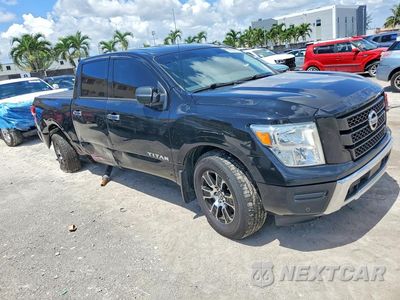Czwarte zdjęcie samochodu z boku: 2021 NISSAN TITAN SV VIN:1N6AA1EFXMN526517 - miniatura