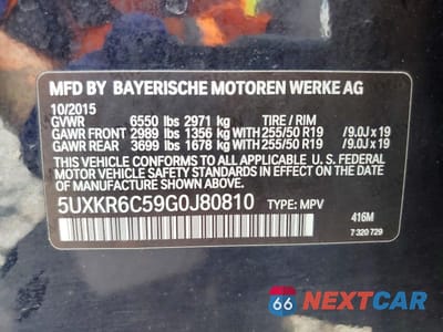 Zdjęcie 13 z 13 samochodu: 2016 BMW X5 XDRIVE50I VIN:5UXKR6C59G0J80810 - miniatura