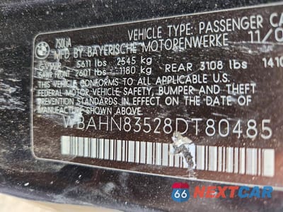 Zdjęcie 13 z 13 samochodu: 2008 BMW 750 LI VIN:WBAHN83528DT80485 - miniatura