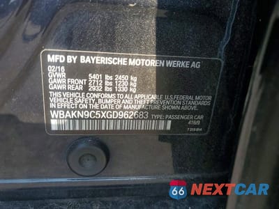 Zdjęcie 12 z 12 samochodu: 2016 BMW 550 I VIN:WBAKN9C5XGD962683 - miniatura