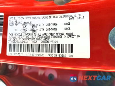Zdjęcie 12 z 12 samochodu: 2020 TOYOTA TACOMA TRD OFF-ROAD VIN:3TMAZ5CN5LM124832 - miniatura