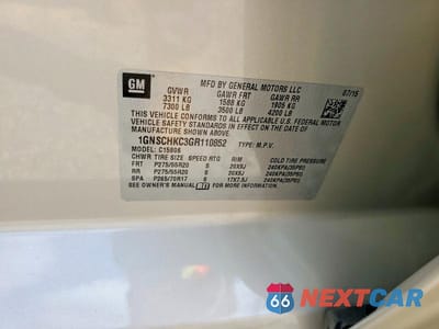 Zdjęcie 14 z 14 samochodu: 2016 CHEVROLET SUBURBAN C1500 LT VIN:1GNSCHKC3GR110852 - miniatura