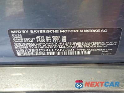 Zdjęcie 12 z 12 samochodu: 2014 BMW 328 XI SULEV VIN:WBA3B5C54EF599949 - miniatura