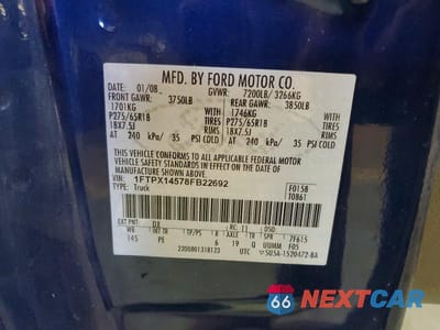 Zdjęcie 12 z 12 samochodu: 2008 FORD F150 VIN:1FTPX14578FB22692 - miniatura