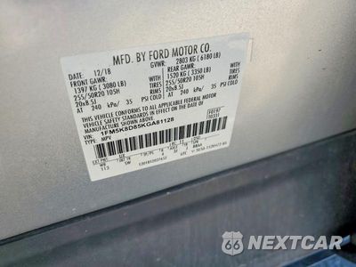 Zdjęcie 13 z 13 samochodu: 2019 FORD EXPLORER XLT VIN:1FM5K8D85KGA81128 - miniatura