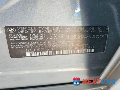 Zdjęcie 13 z 13 samochodu: 2011 BMW X5 XDRIVE35I VIN:5UXZV4C5XBL402048 - miniatura