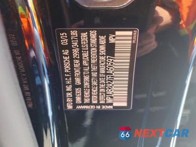 Zdjęcie 13 z 13 samochodu: 2015 PORSCHE CAYENNE S VIN:WP1AB2A27FLA60597 - miniatura