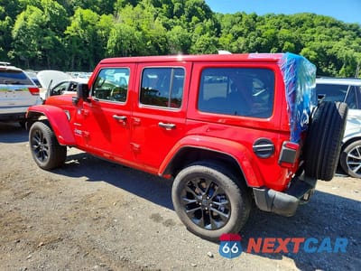 Drugie zdjęcie samochodu z przodu: 2024 JEEP WRANGLER SAHARA 4XE VIN:1C4RJXP65RW271007 - miniatura
