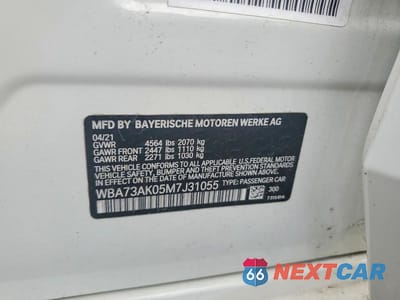 Zdjęcie 12 z 12 samochodu: 2021 BMW 228XI VIN:WBA73AK05M7J31055 - miniatura