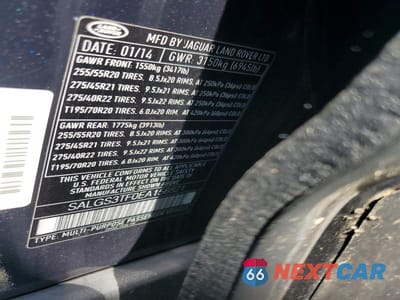 Zdjęcie 13 z 13 samochodu: 2014 LAND ROVER RANGE ROVER SUPERCHARGED VIN:SALGS3TF0EA156821 - miniatura