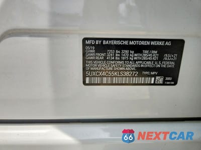 Zdjęcie 13 z 13 samochodu: 2019 BMW X7 XDRIVE50I VIN:5UXCX4C55KLS38272 - miniatura