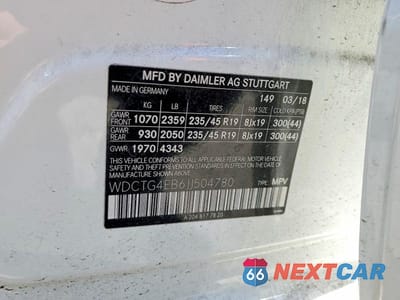 Zdjęcie 12 z 12 samochodu: 2018 MERCEDES-BENZ GLA 250 VIN:WDCTG4EB6JJ504780 - miniatura