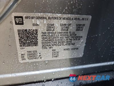 Zdjęcie 13 z 13 samochodu: 2026 CHEVROLET EQUINOX LT VIN:3GNAXPEG2TL478742 - miniatura
