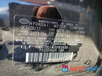 Zdjęcie 12 z 12 samochodu: 2018 HYUNDAI IONIQ SEL VIN:KMHC75LC4JU062650 - miniatura