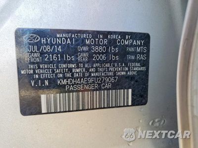 Zdjęcie 12 z 12 samochodu: 2015 HYUNDAI ELANTRA SE VIN:KMHDH4AE9FU279067 - miniatura