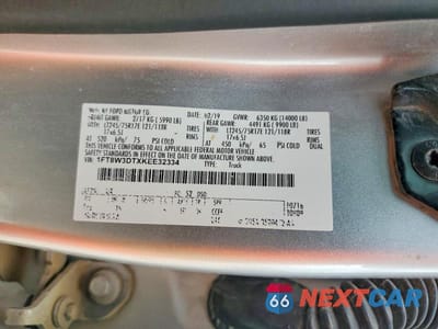 Zdjęcie 13 z 13 samochodu: 2019 FORD F350 SUPER DUTY VIN:1FT8W3DTXKEE32334 - miniatura