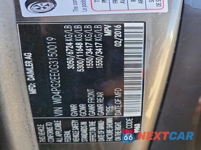 Zdjęcie 12 z 12 samochodu: 2016 MERCEDES-BENZ METRIS VIN:WD4PG2EE0G3150019 - miniatura