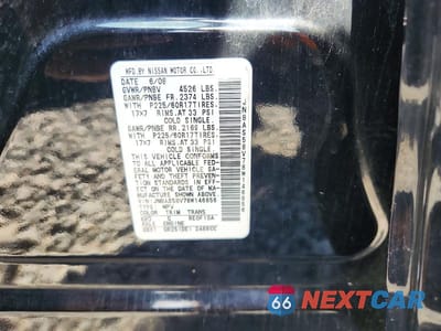 Zdjęcie 12 z 12 samochodu: 2008 NISSAN ROGUE VIN:JN8AS58V78W146856 - miniatura