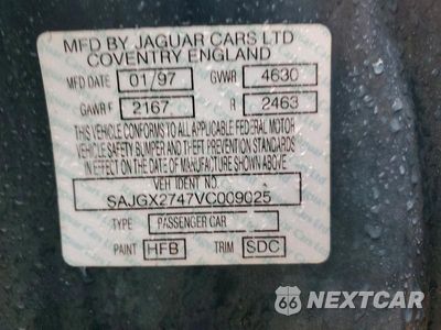 Zdjęcie 12 z 12 samochodu: 1997 JAGUAR XK8 VIN:SAJGX2747VC009025 - miniatura