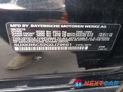 Zdjęcie 13 z 13 samochodu: 2016 BMW X5 XDRIVE50I VIN:5UXKR6C52G0J79661 - miniatura